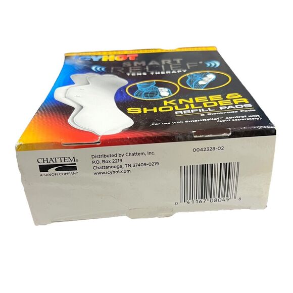 Icy Hot Smart Relief Tens Therapy Knee & Shoulder Refill 2 Pads New Sealed Box - Picture 3 of 7
